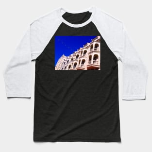 One row from an ancient white floored facade. Baseball T-Shirt